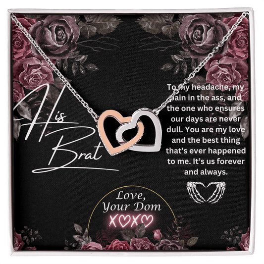 His Brat Interlocking Necklace