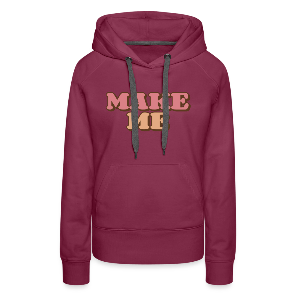 Make Me (Women's Hoodie) - burgundy