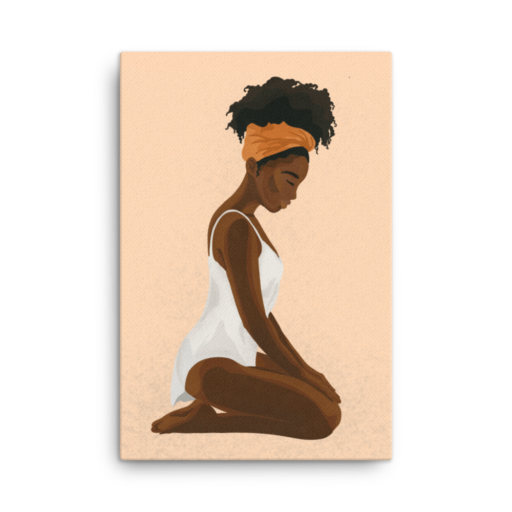 BIPOC Kneeling Submissive (Canvas)