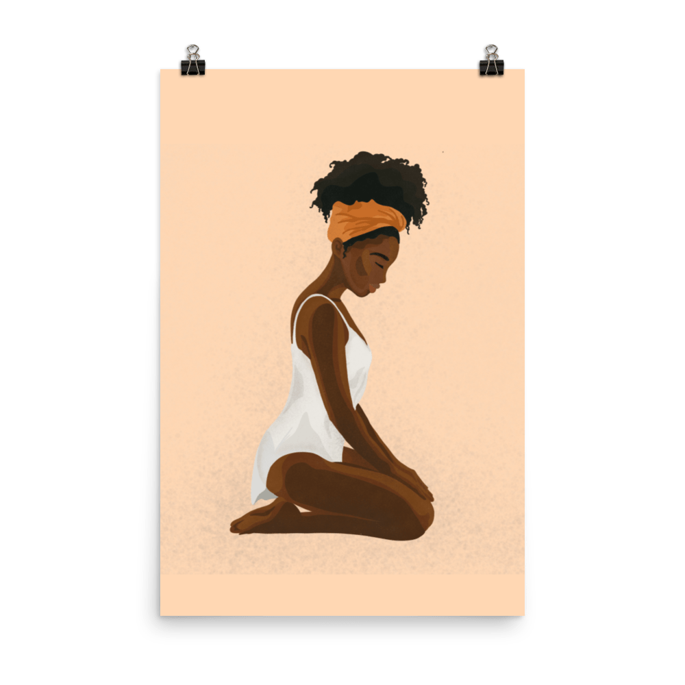 BIPOC Kneeling Submissive (Poster)