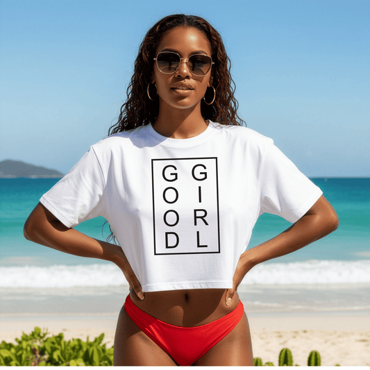 Good Girl Jersey Crop Tee
