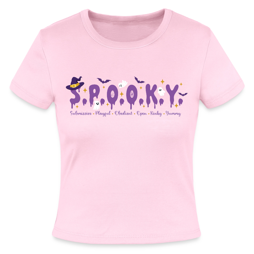 Spooky Ribbed Shirt - pink