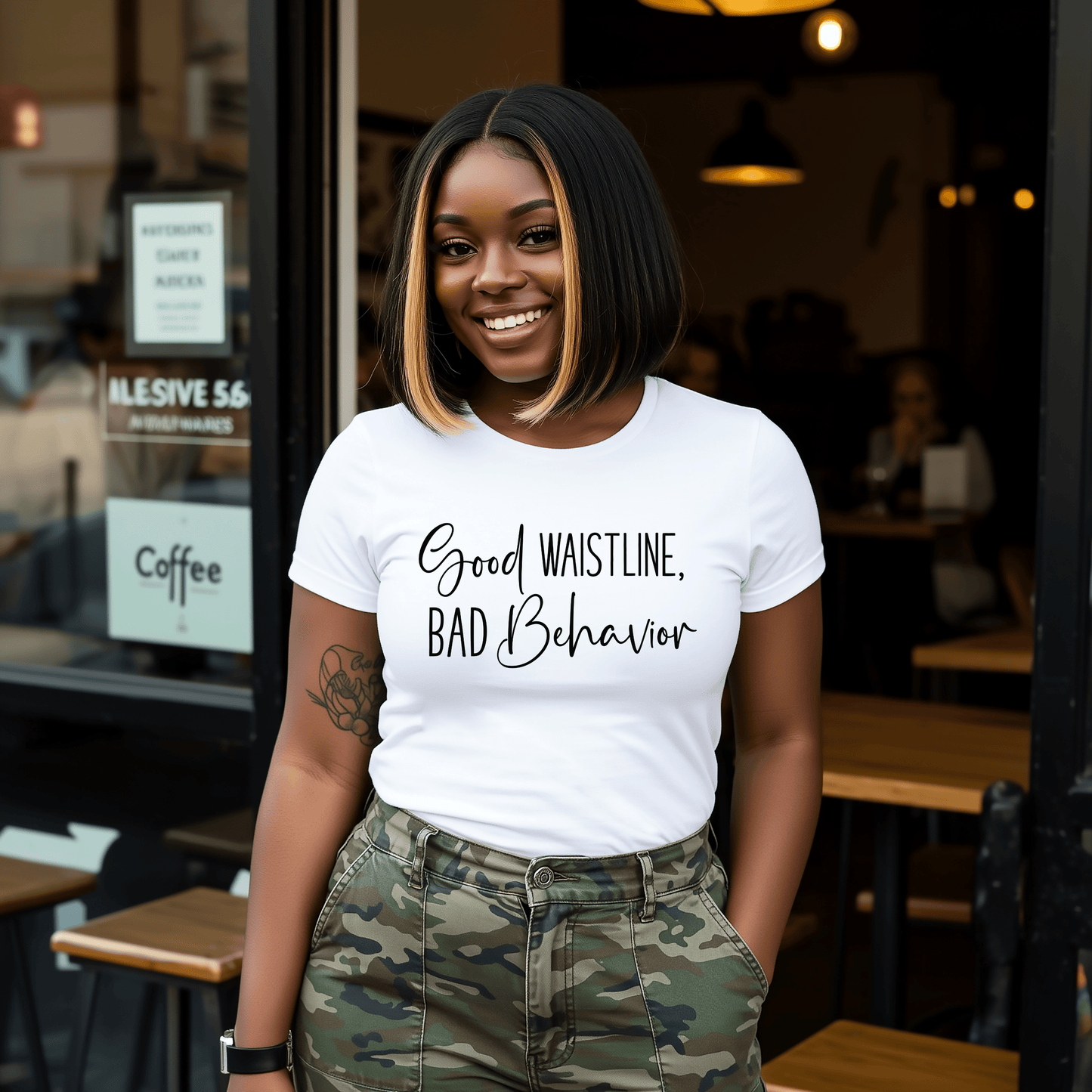 Good Waistline, Bad Behavior T-Shirt (Unisex)