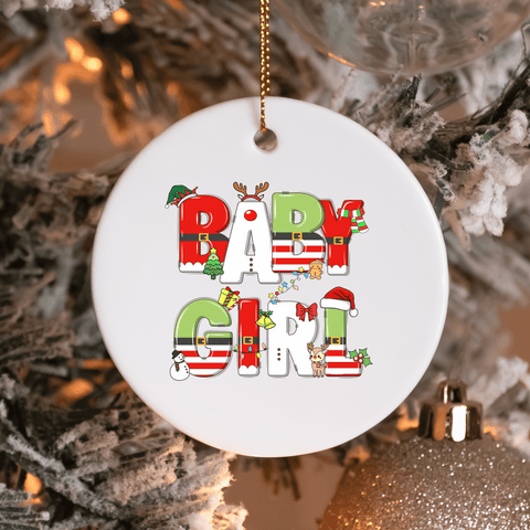 Baby Girl Christmas Ornament