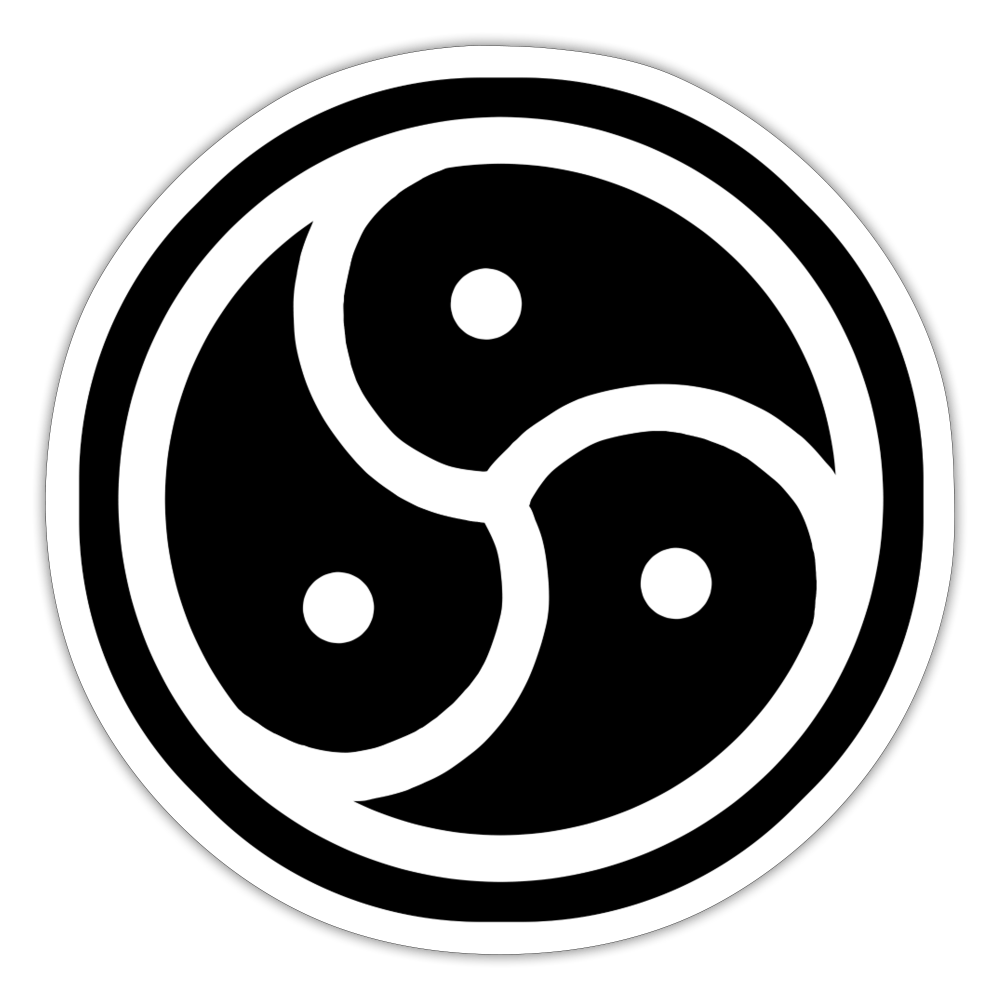 BDSM Triskelion (Sticker) - white matte
