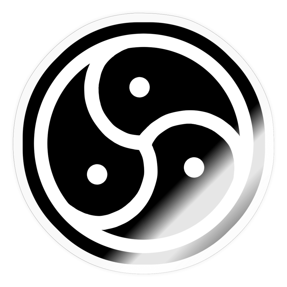 BDSM Triskelion (Sticker) - transparent glossy