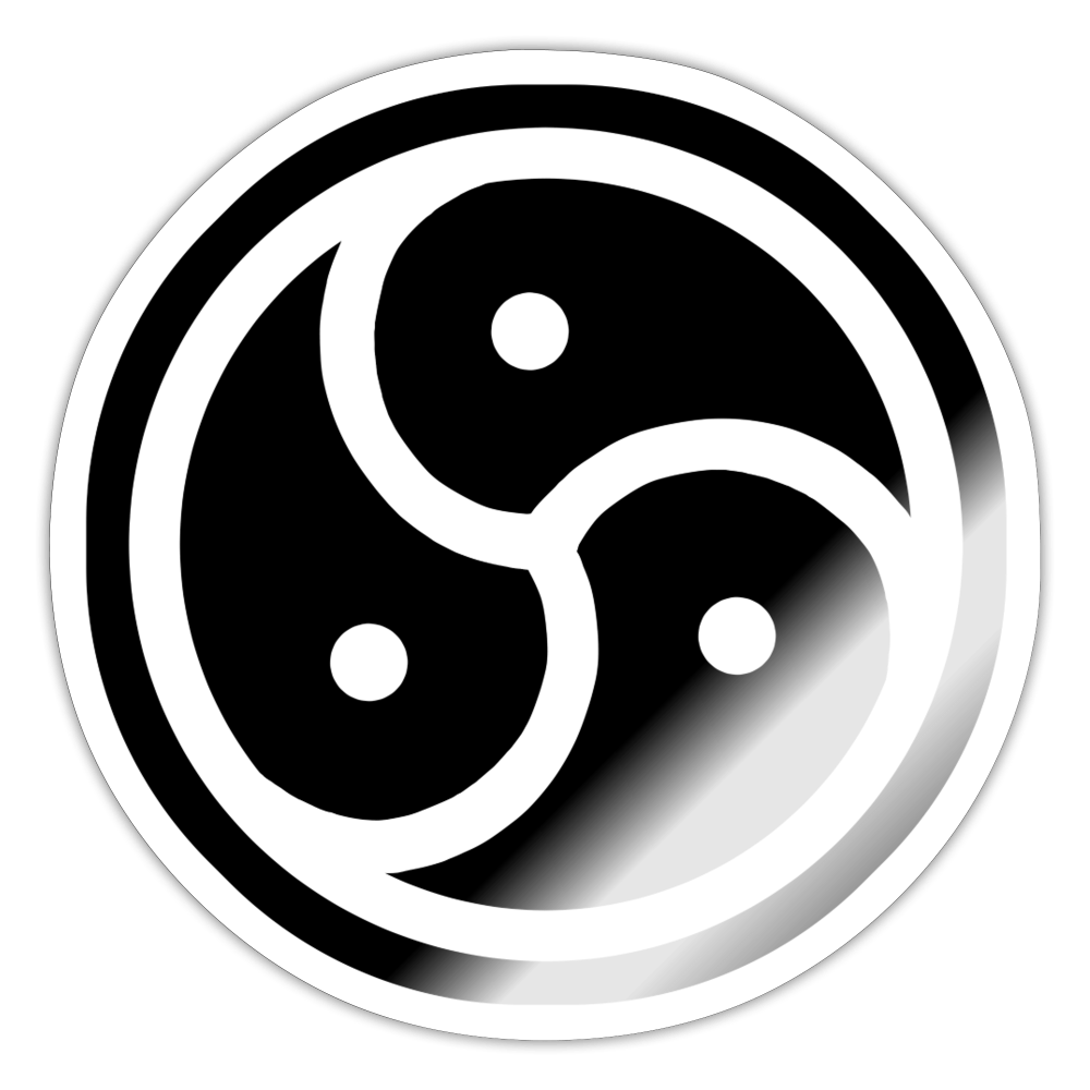BDSM Triskelion (Sticker) - white glossy
