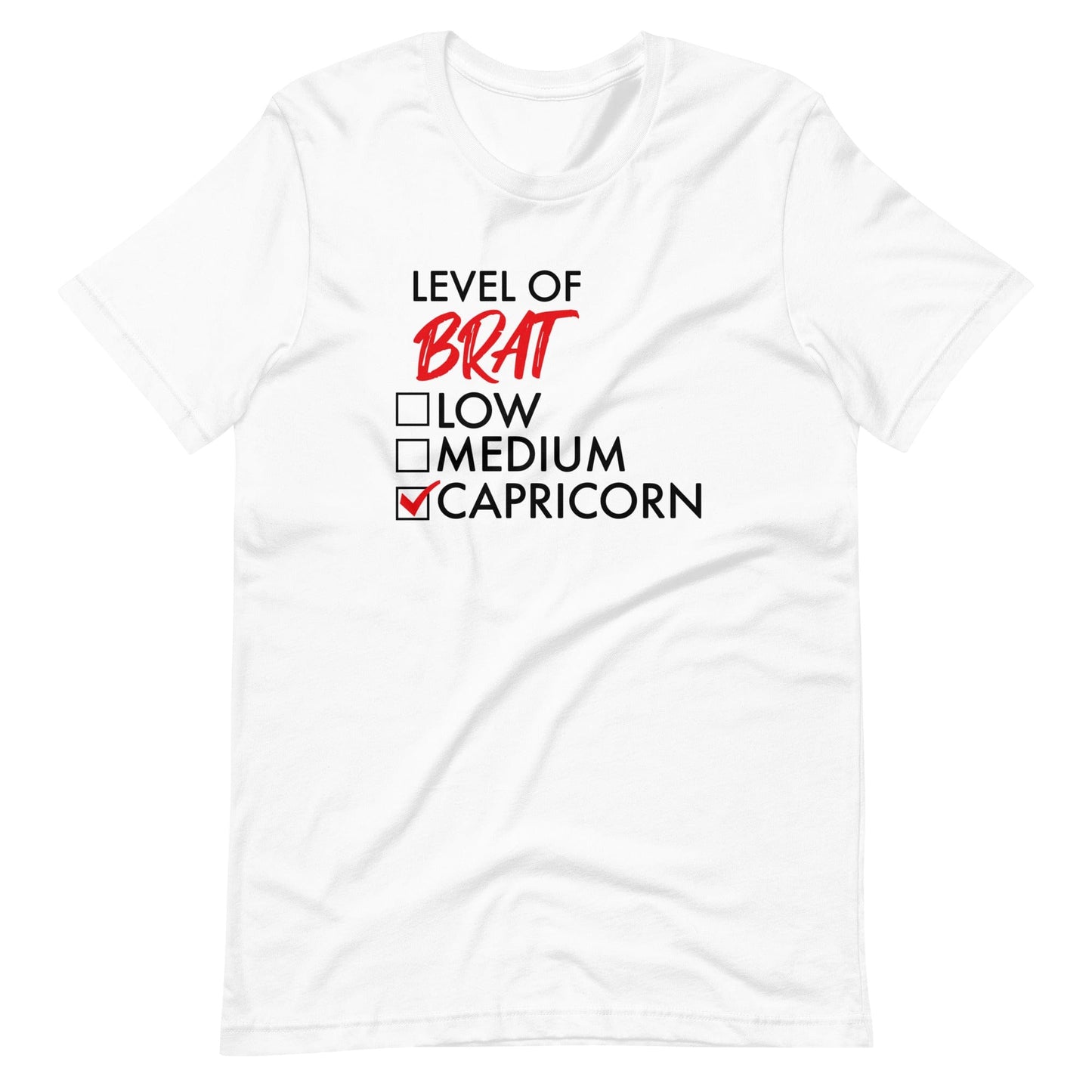 Level of Brat - Capricorn (Unisex T-Shirt)