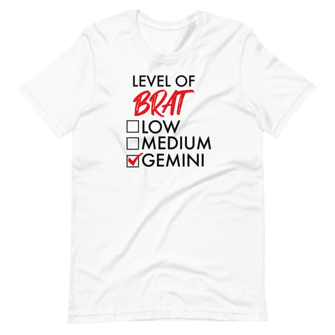 Level of Brat - Gemini (Unisex T-Shirt)
