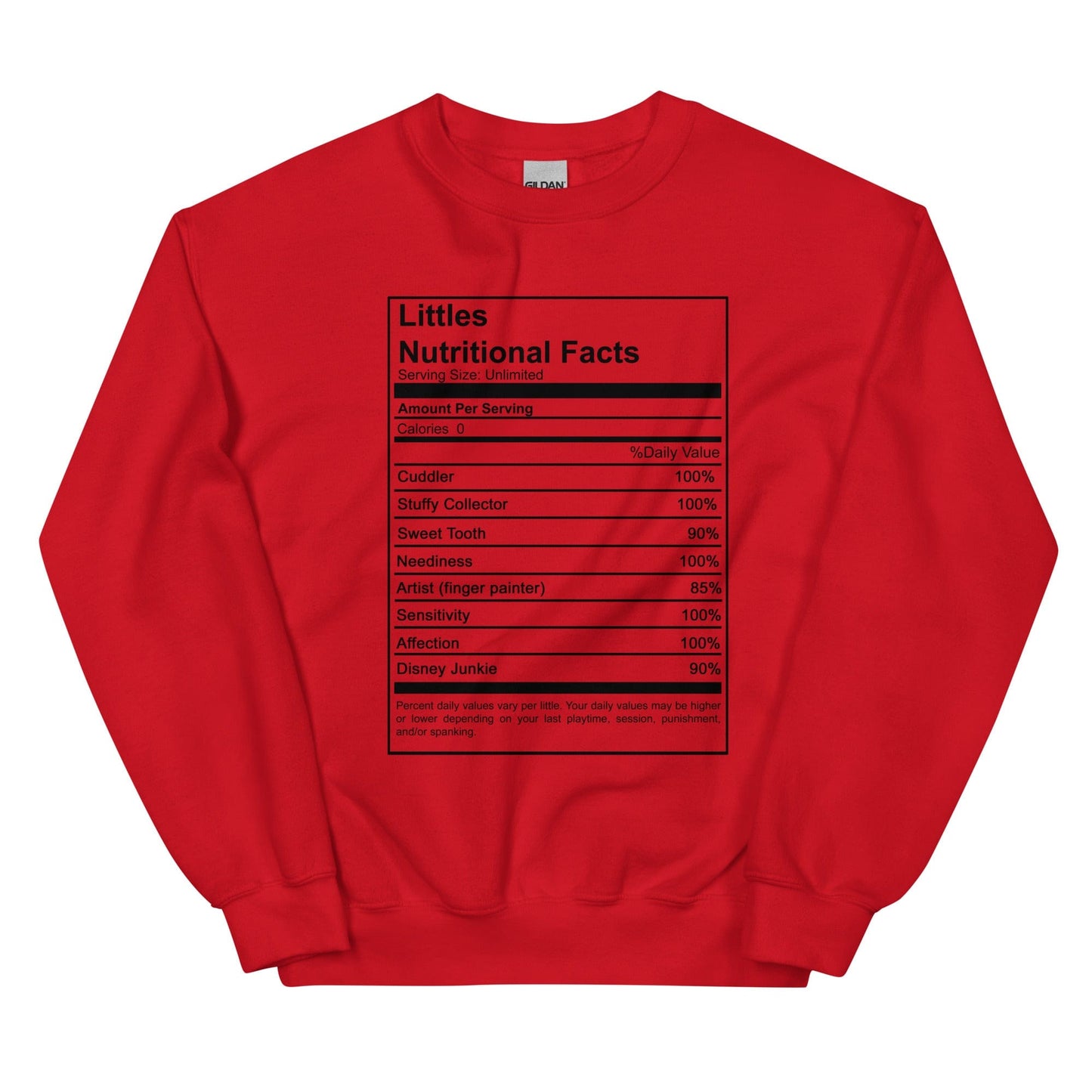 Littles Nutritional Sweatshirt (Unisex)