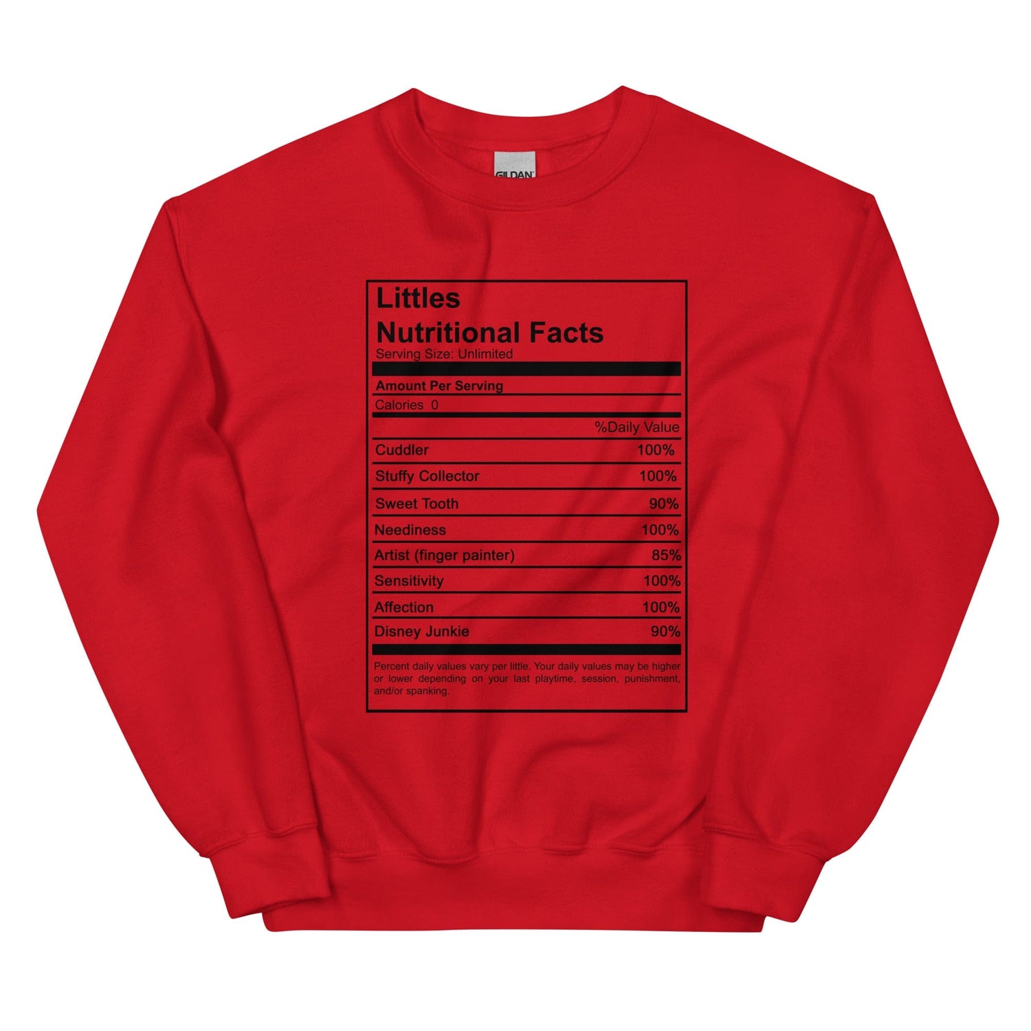 Littles Nutritional Sweatshirt (Unisex)