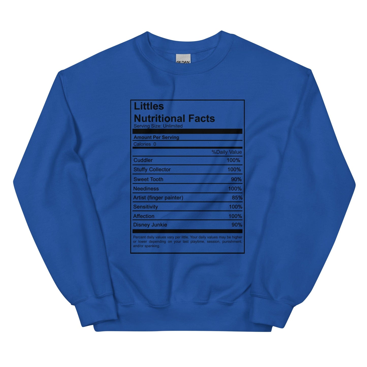 Littles Nutritional Sweatshirt (Unisex)