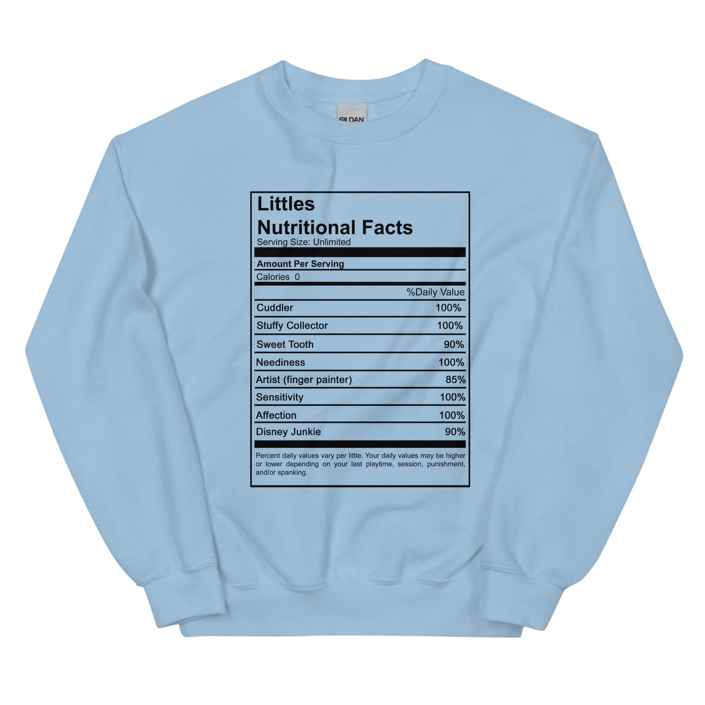 Littles Nutritional Sweatshirt (Unisex)