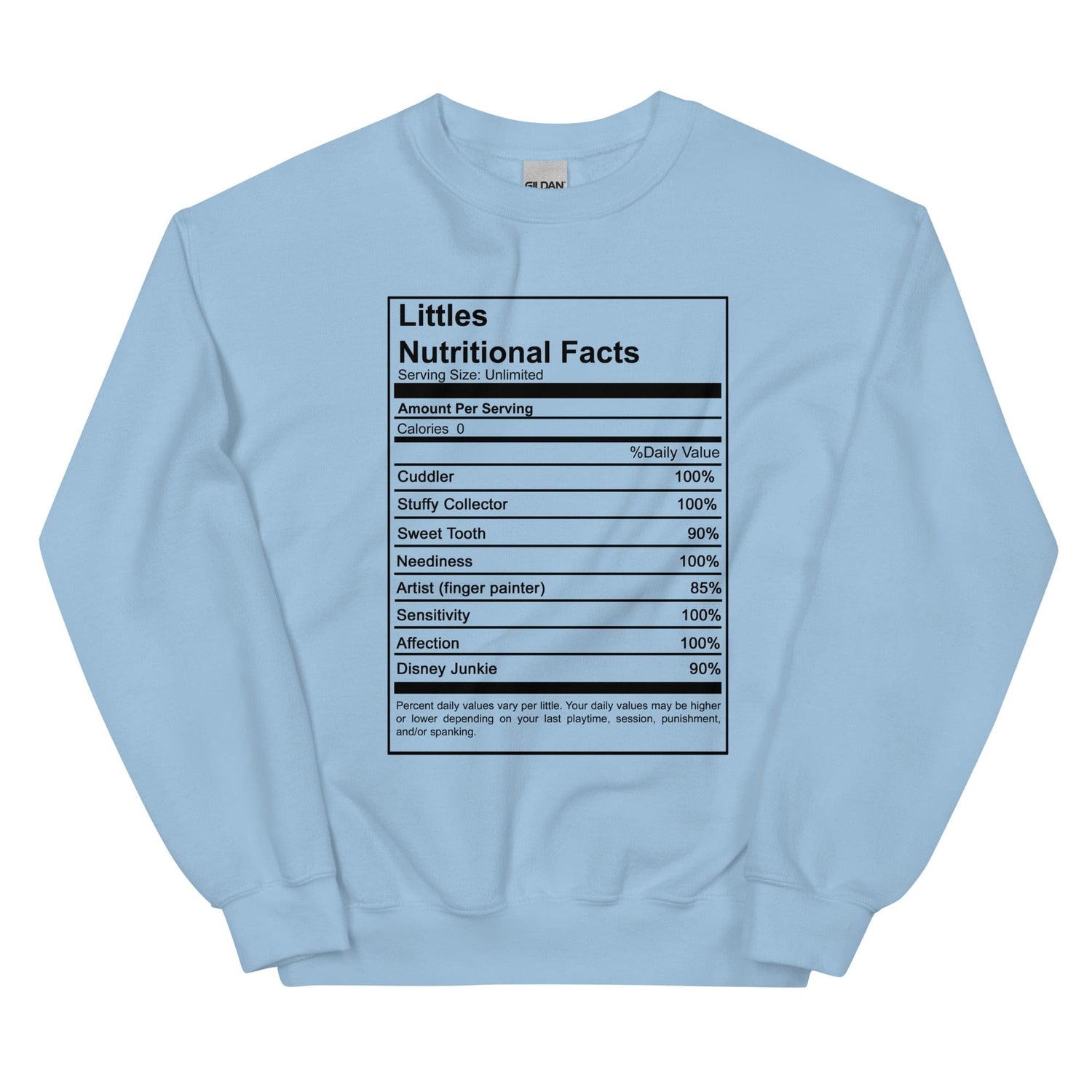 Littles Nutritional Sweatshirt (Unisex)