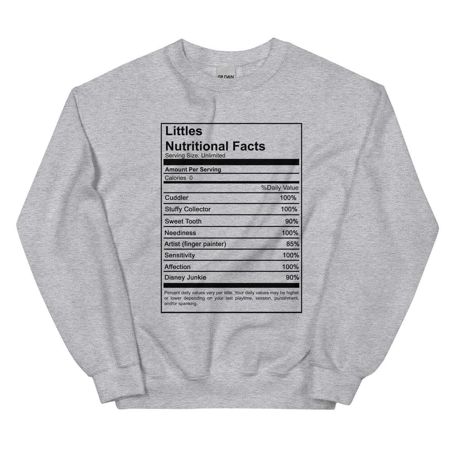 Littles Nutritional Sweatshirt (Unisex)