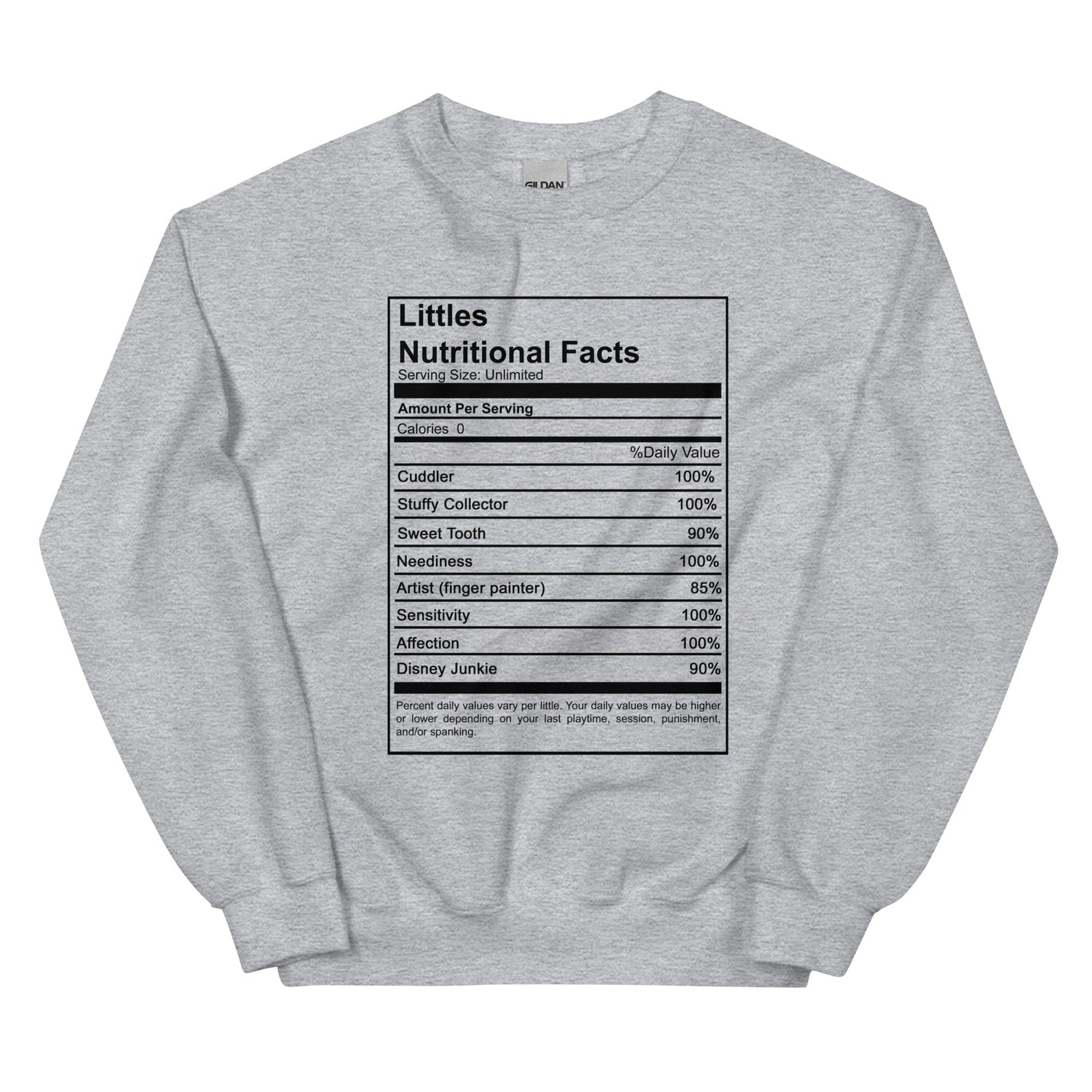 Littles Nutritional Sweatshirt (Unisex)
