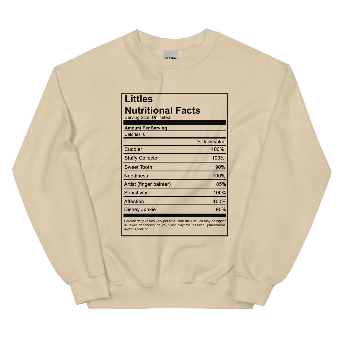 Littles Nutritional Sweatshirt (Unisex)