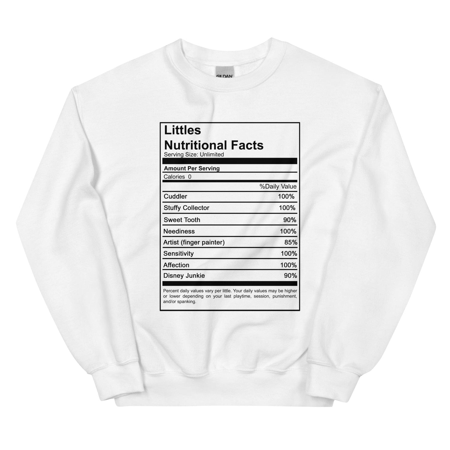 Littles Nutritional Sweatshirt (Unisex)