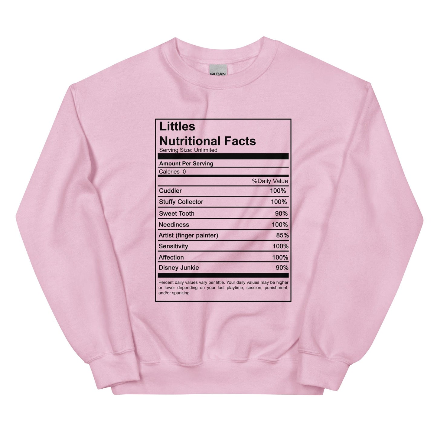 Littles Nutritional Sweatshirt (Unisex)
