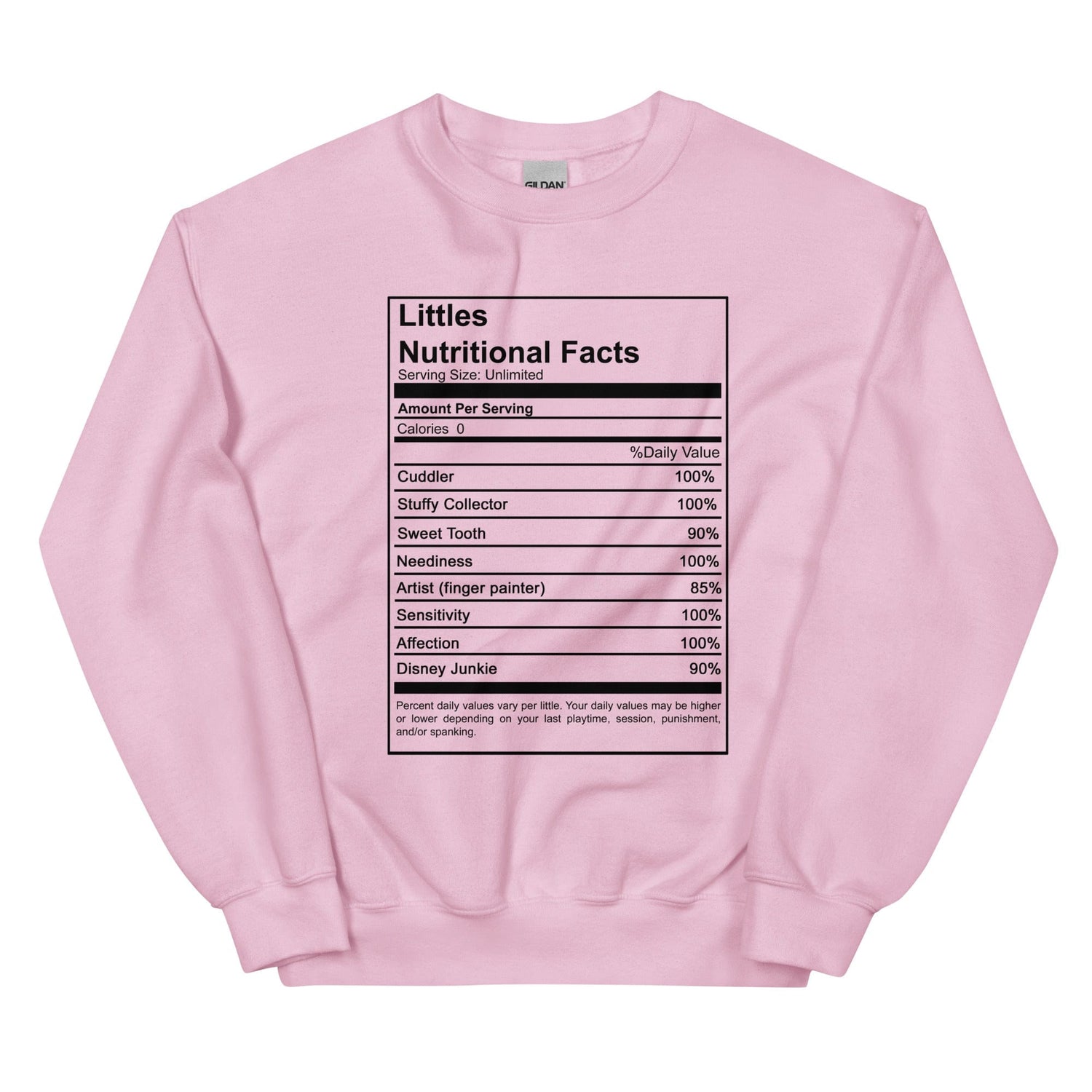 Littles Nutritional Sweatshirt (Unisex)