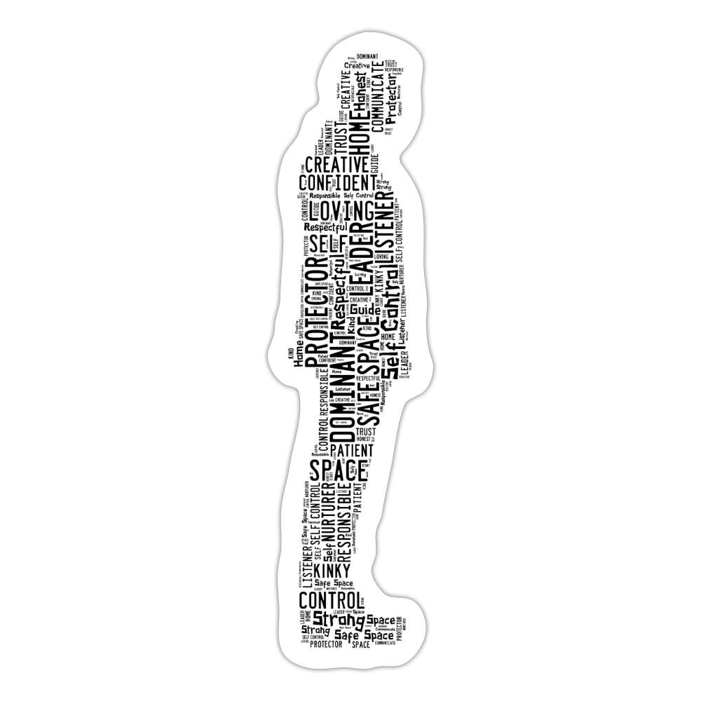 Standing Dom (Sticker) - white matte