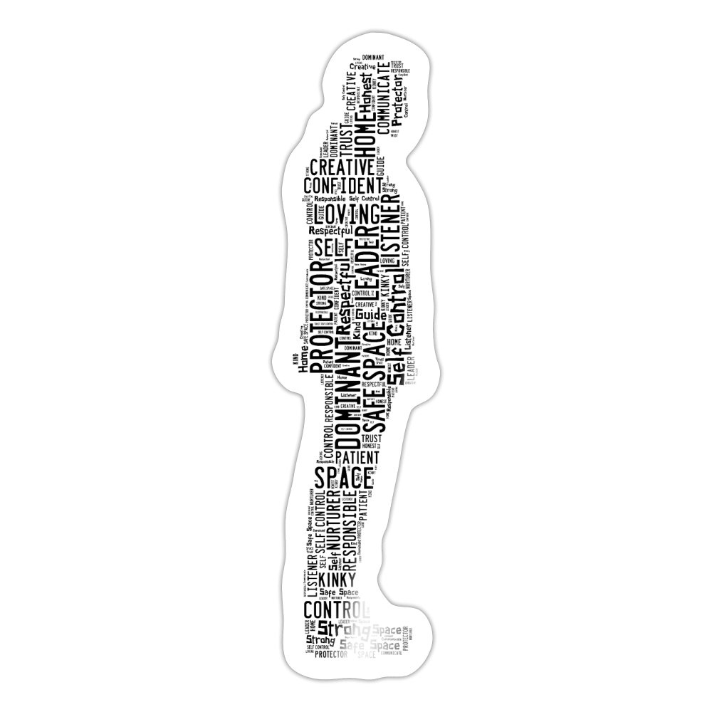 Standing Dom (Sticker) - white glossy