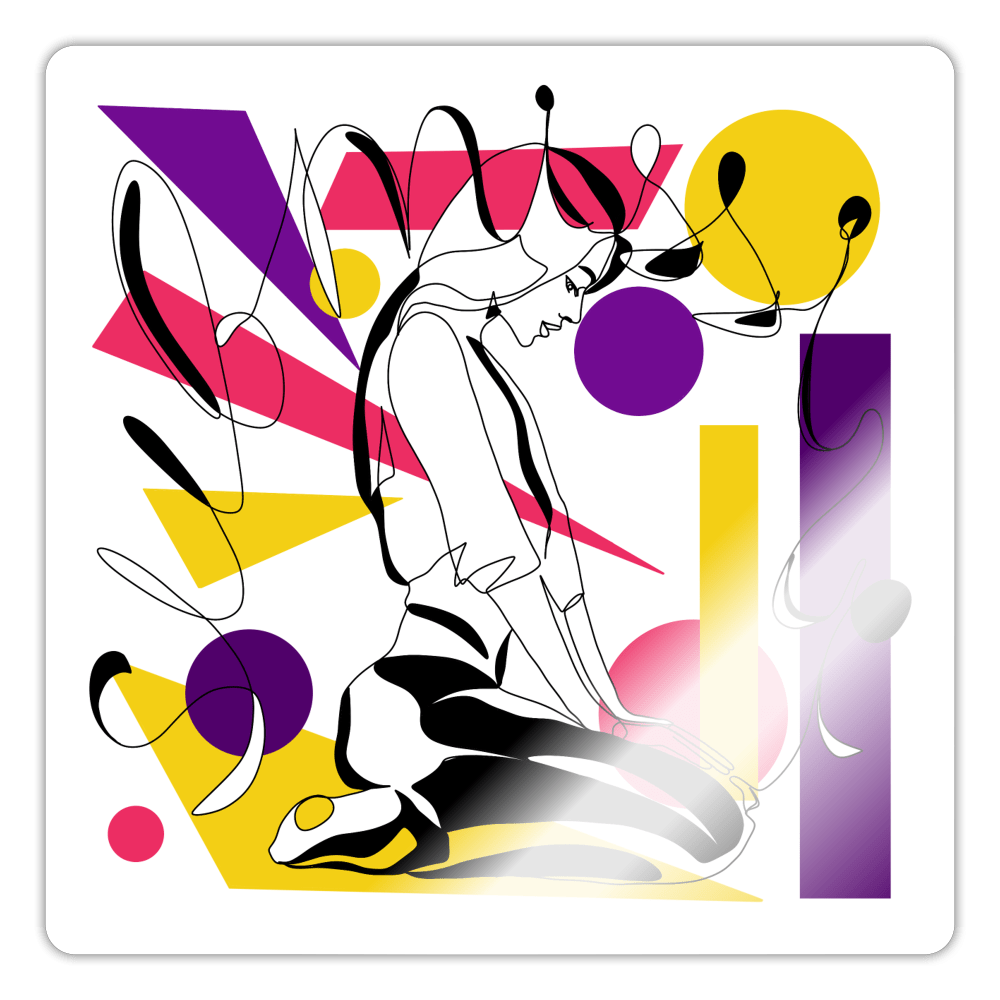Submissive Sticker - white glossy