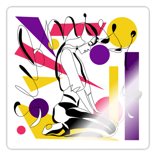 Submissive Sticker - white glossy