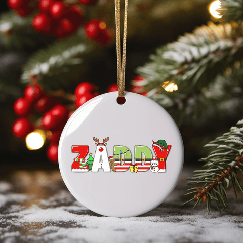 Zaddy Christmas Ornament