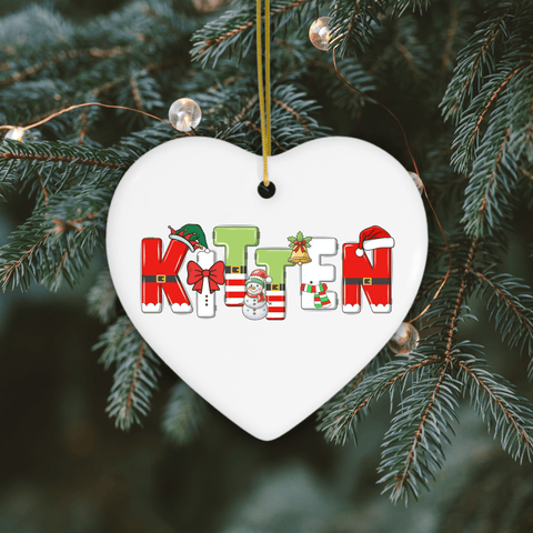 Kitten Christmas Ornament