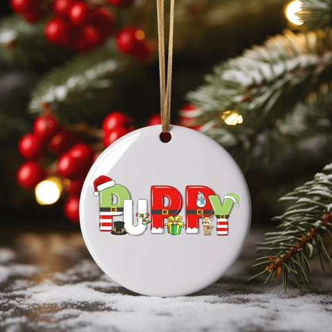 Puppy Christmas Ornament