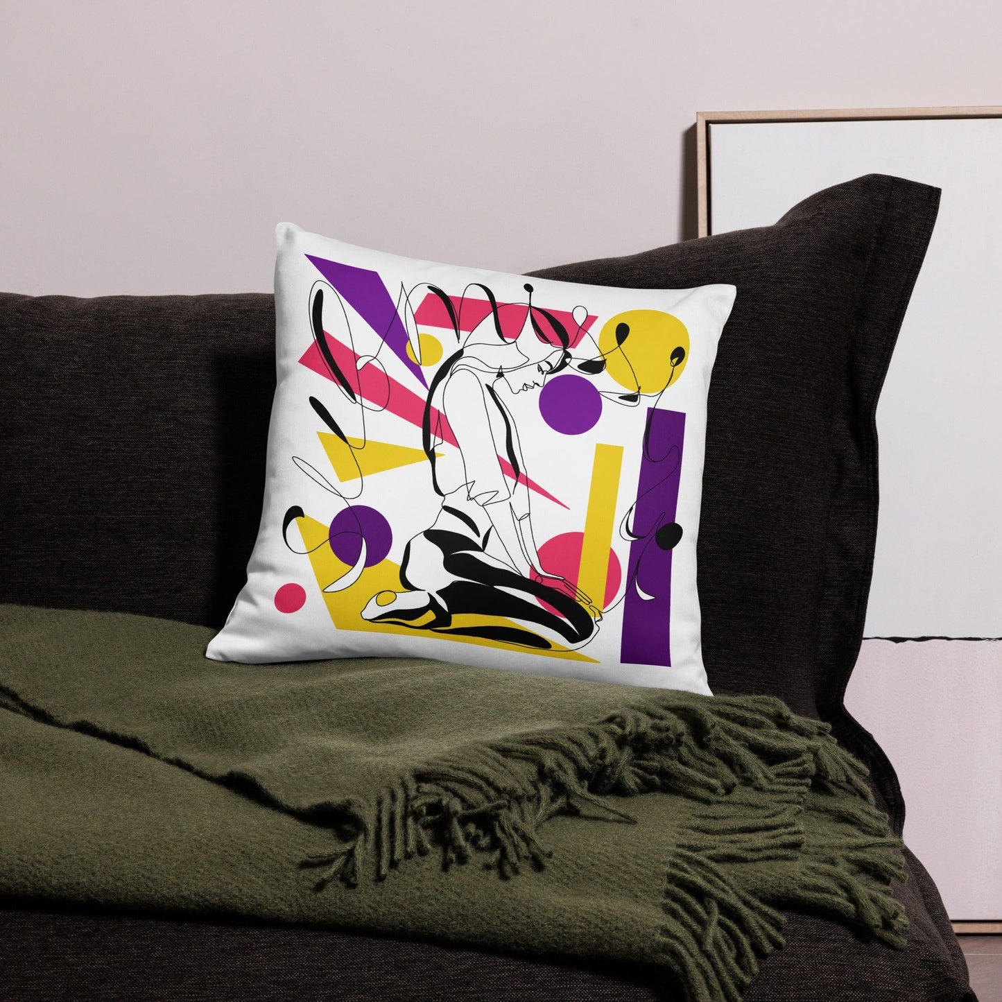 Abstract Submissive Kneeling Pillow