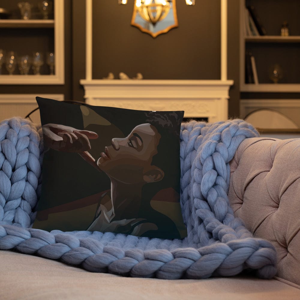 Submissive Peering Up - Pillow
