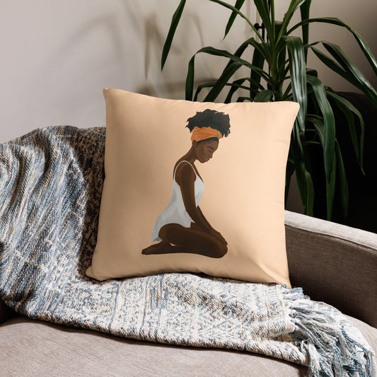 Kneeling Submissive - Sandy Beach Color (Pillow)