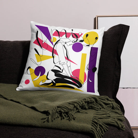 Abstract Submissive Kneeling Pillow