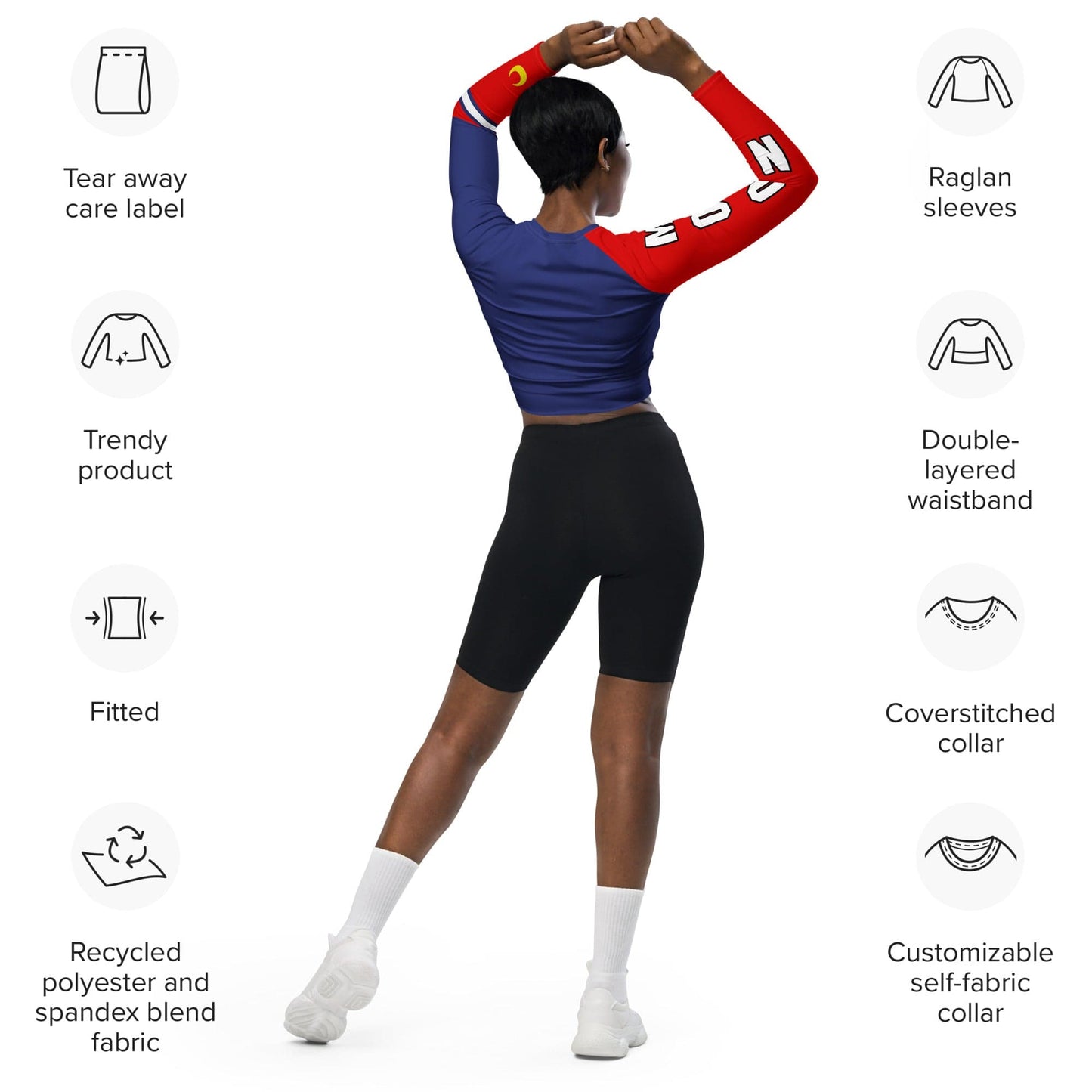 Sailor Moon Long Sleeve Crop Top