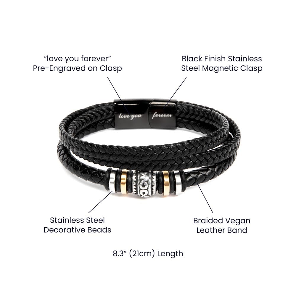 "To My Dom" Bracelet & Message Card