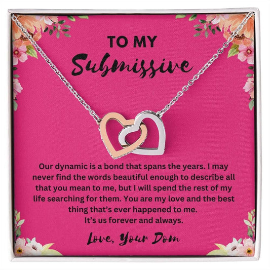 "To My Submissive" Interlocking Necklace