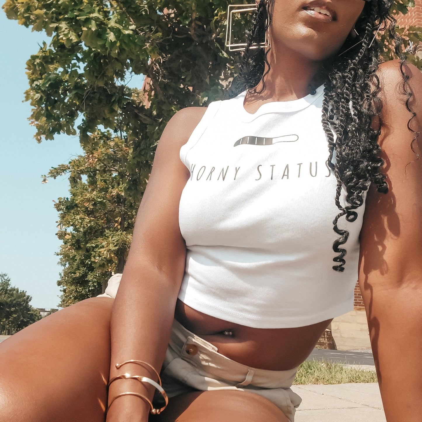 Horny Status Crop Top