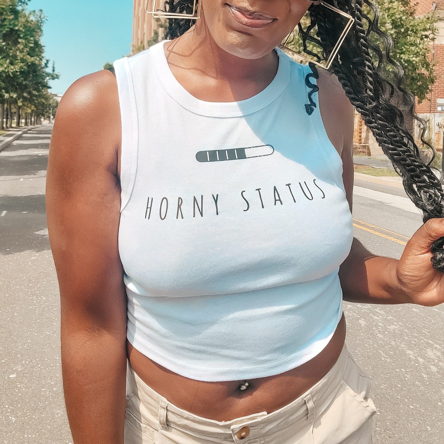 Horny Status Crop Top