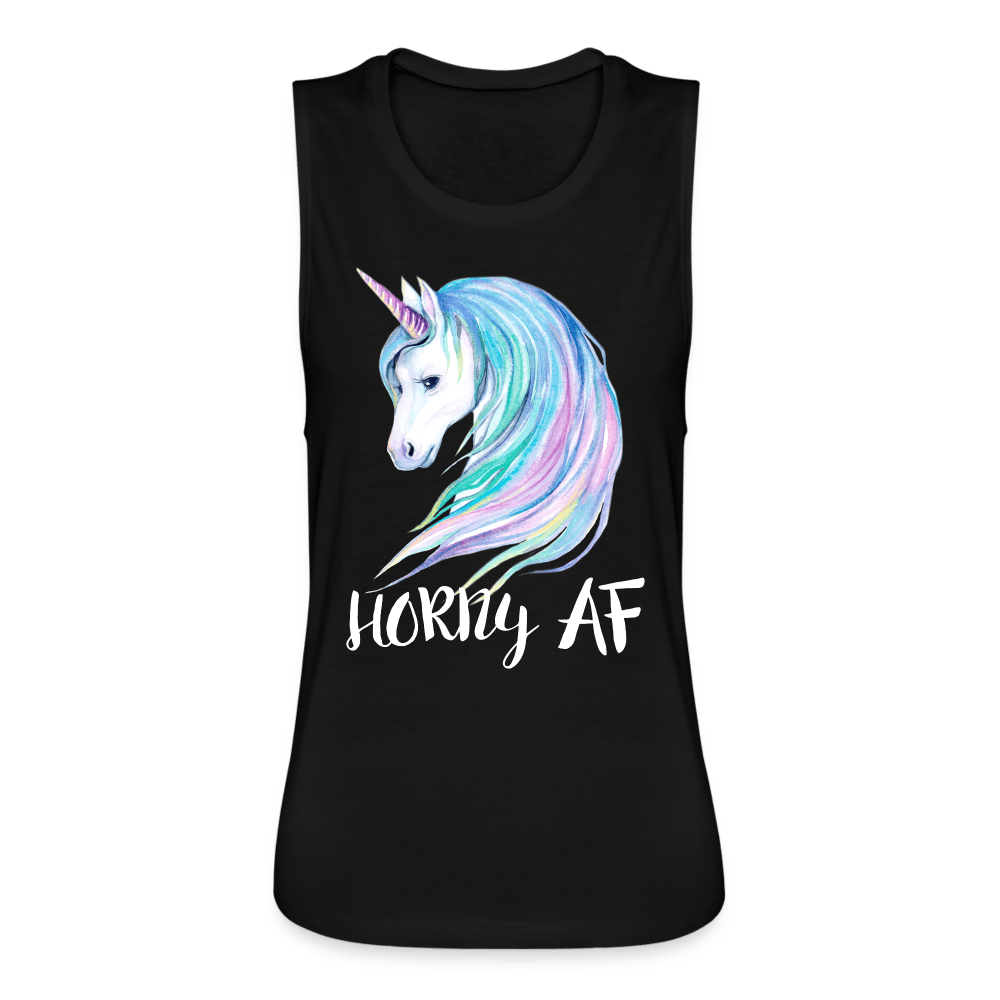 Horny AF tank top - black