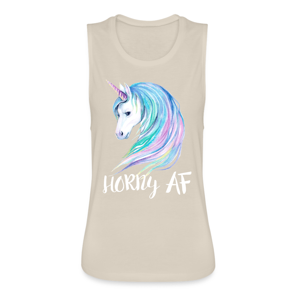 Horny AF tank top - dust