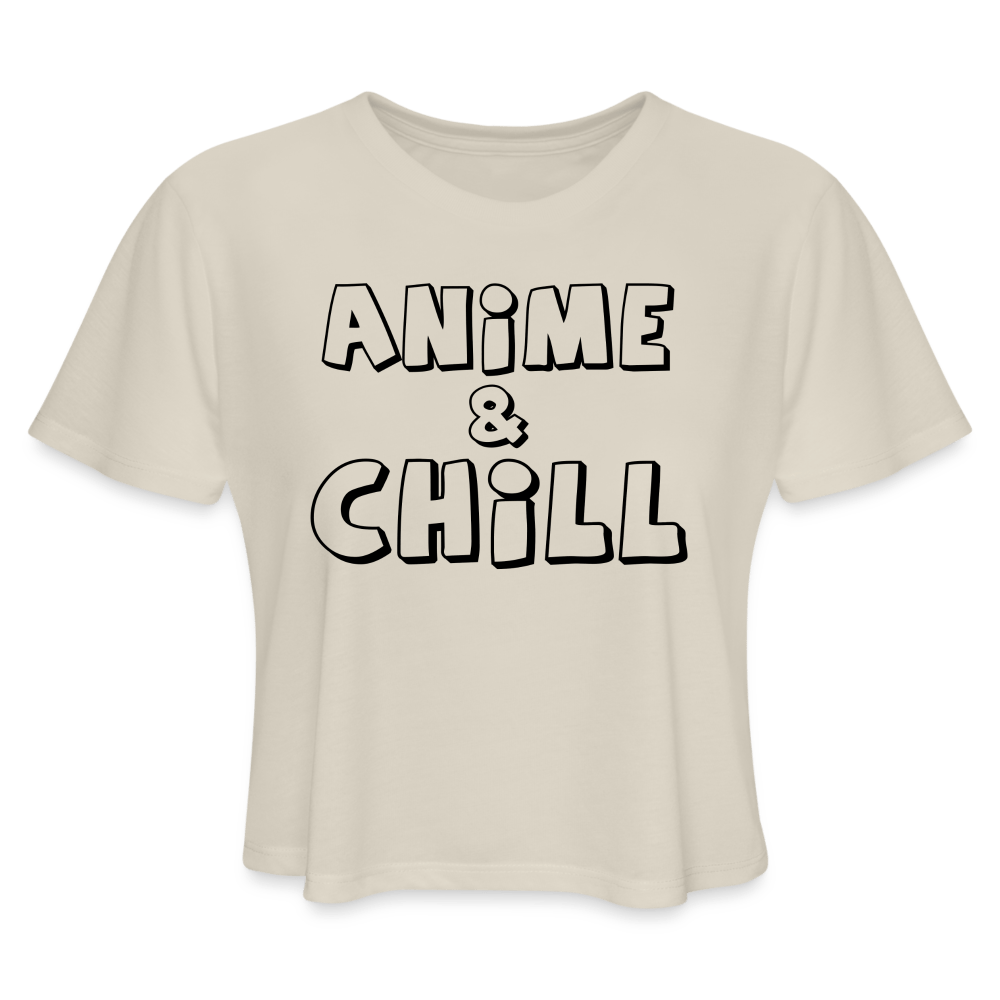 Anime & Chill Crop Top (Loose) - dust