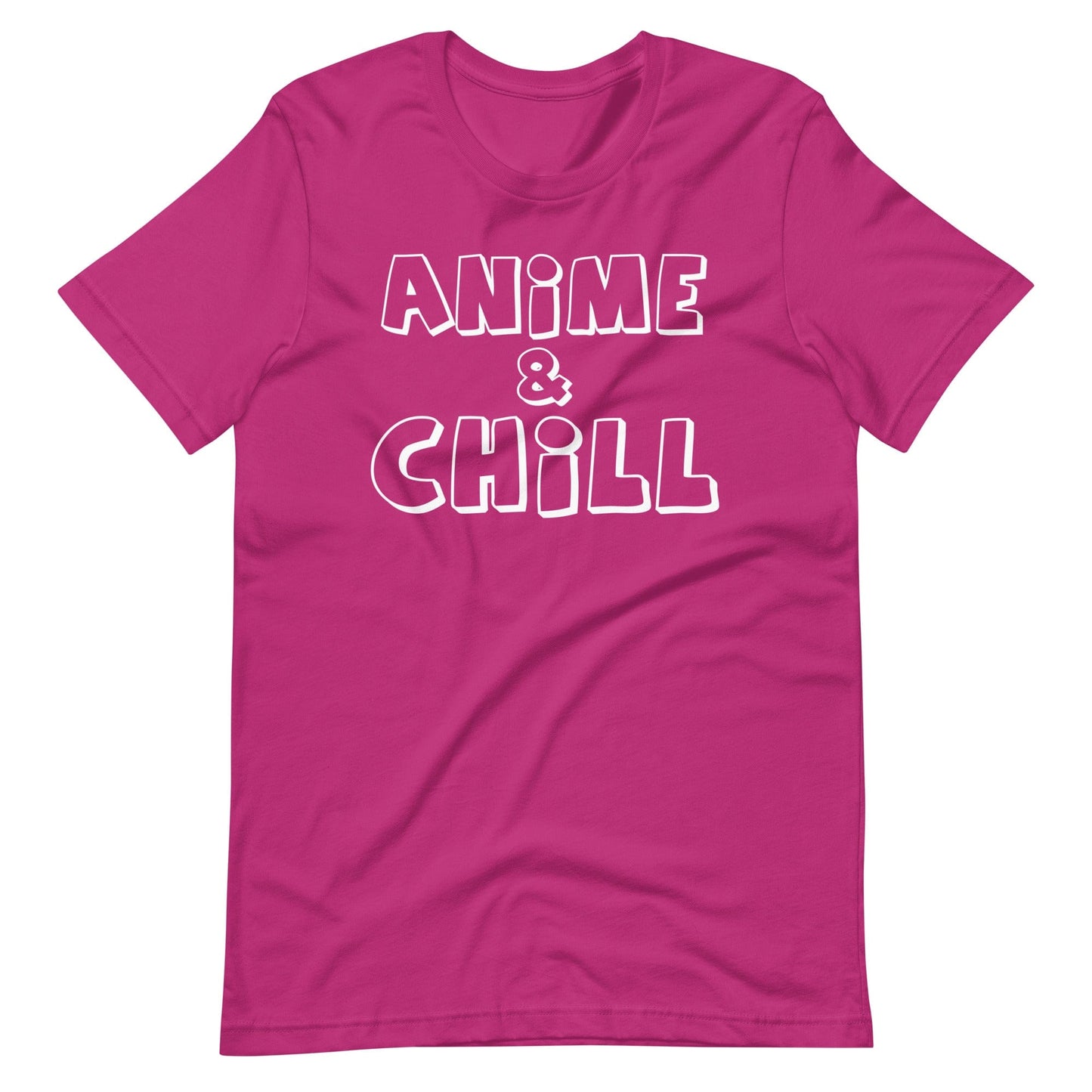 Anime & Chill T-Shirt (Unisex) (White Lettering)