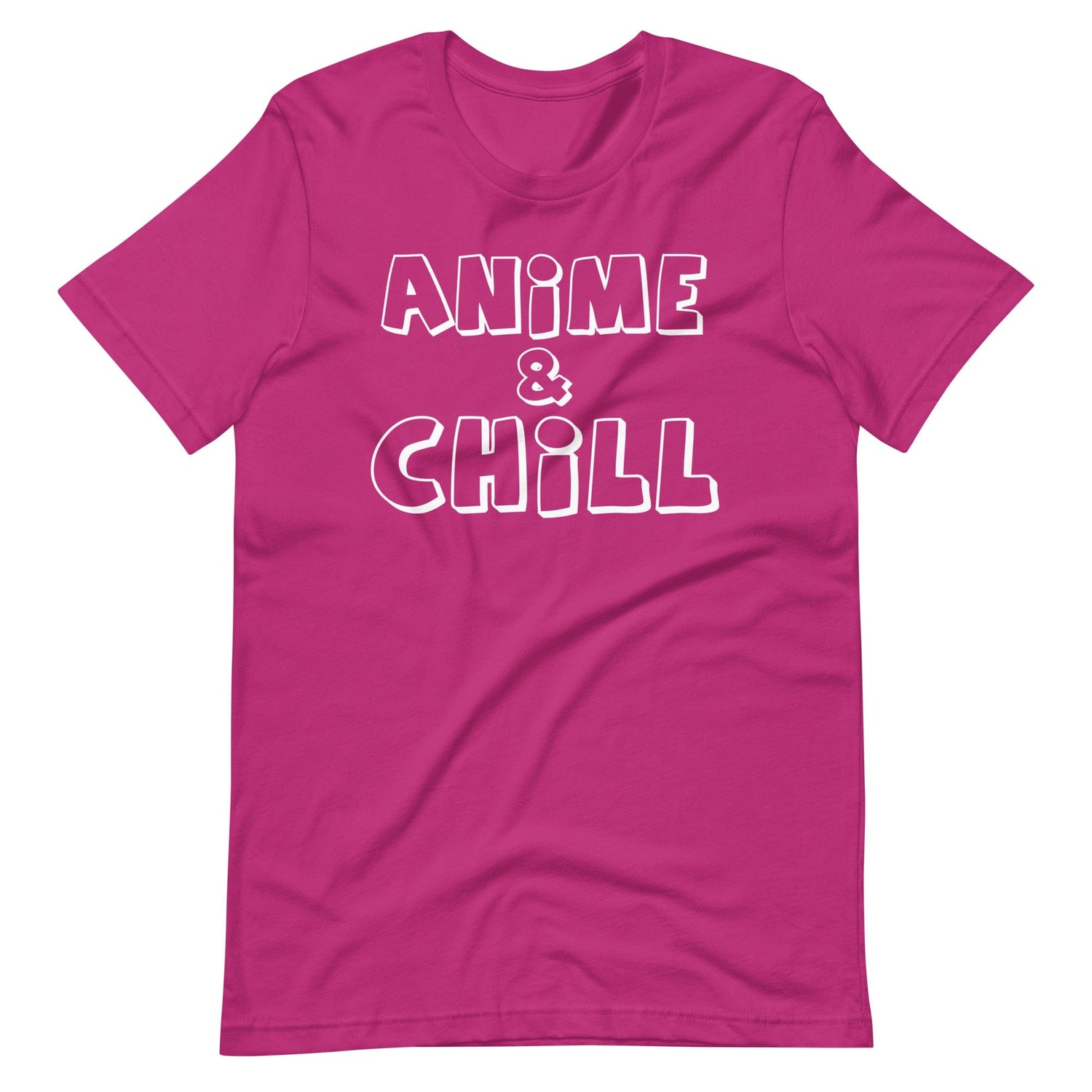 Anime & Chill T-Shirt (Unisex) (White Lettering)