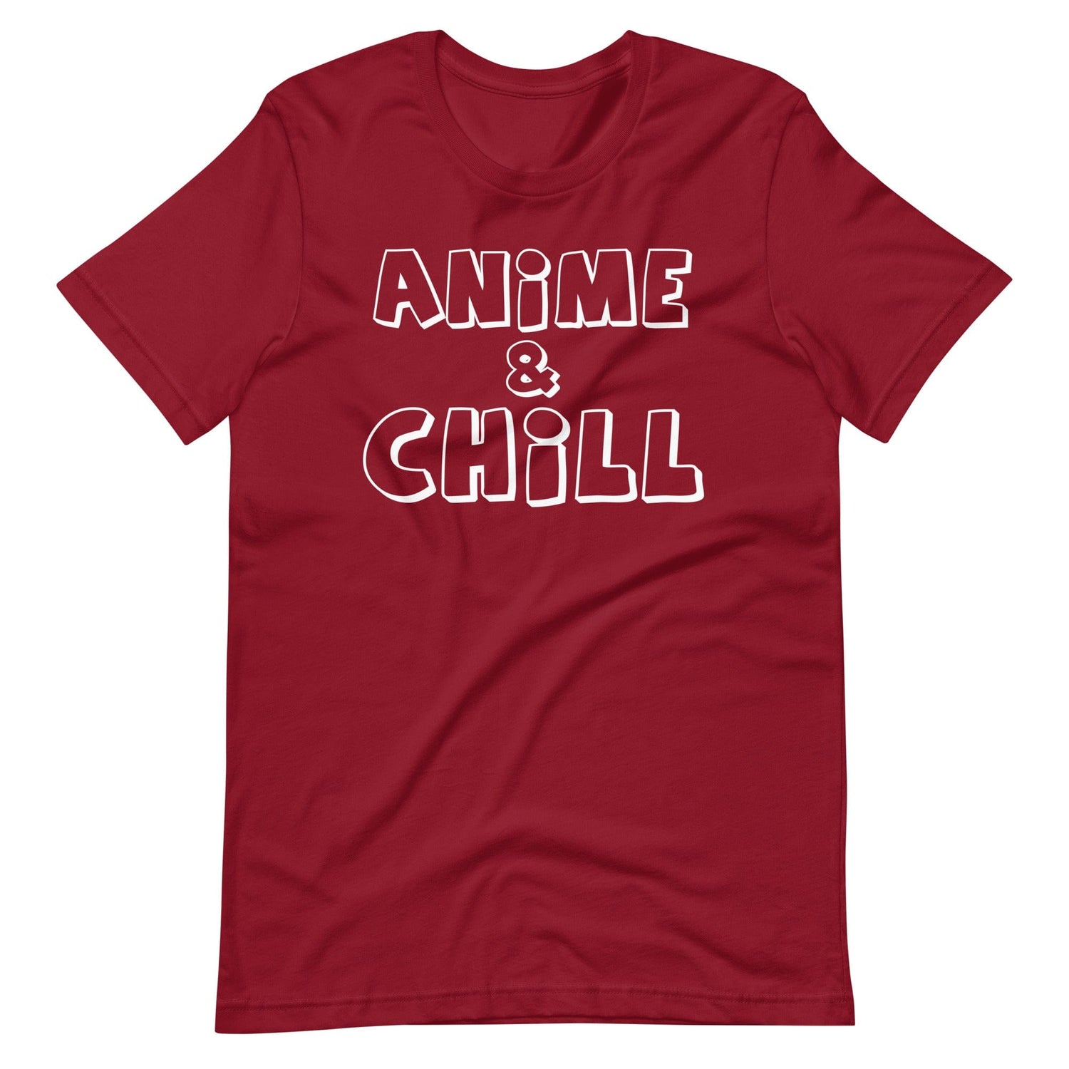 Anime & Chill T-Shirt (Unisex) (White Lettering)