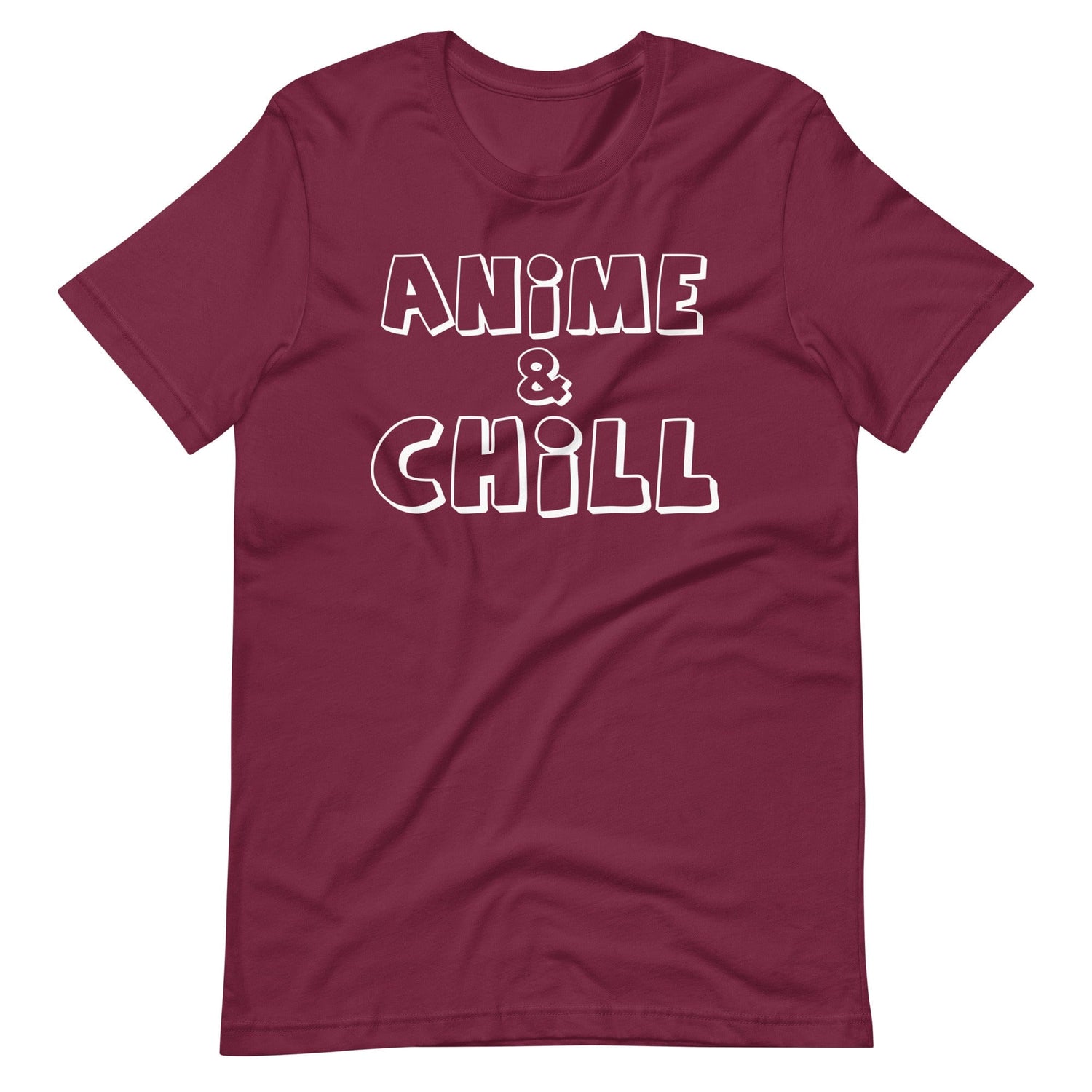 Anime & Chill T-Shirt (Unisex) (White Lettering)