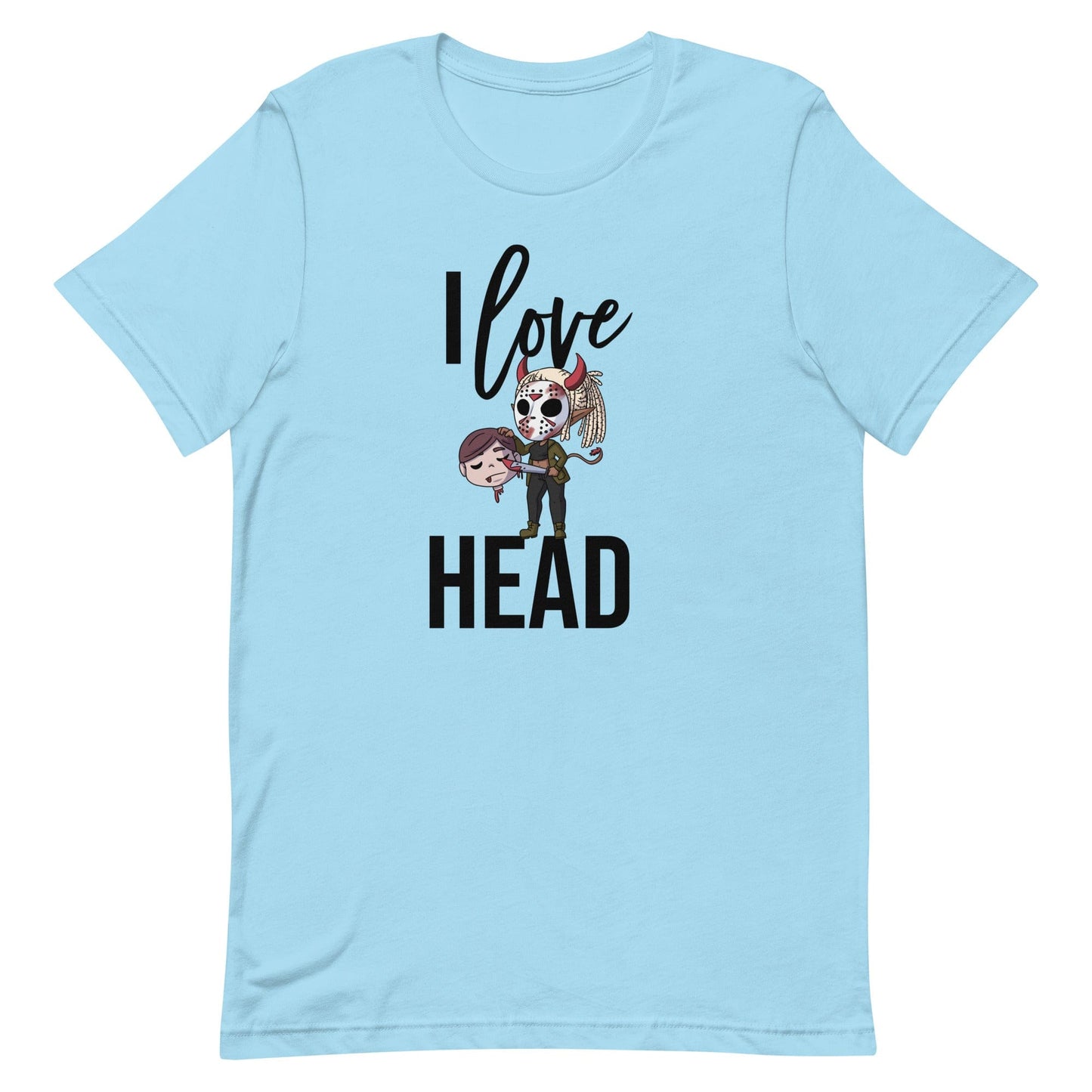I Love Head Halloween T-Shirt (Unisex) - Black Text