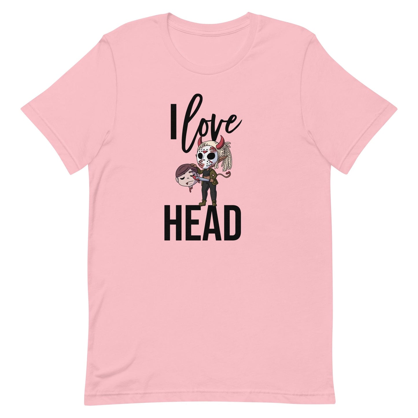 I Love Head Halloween T-Shirt (Unisex) - Black Text