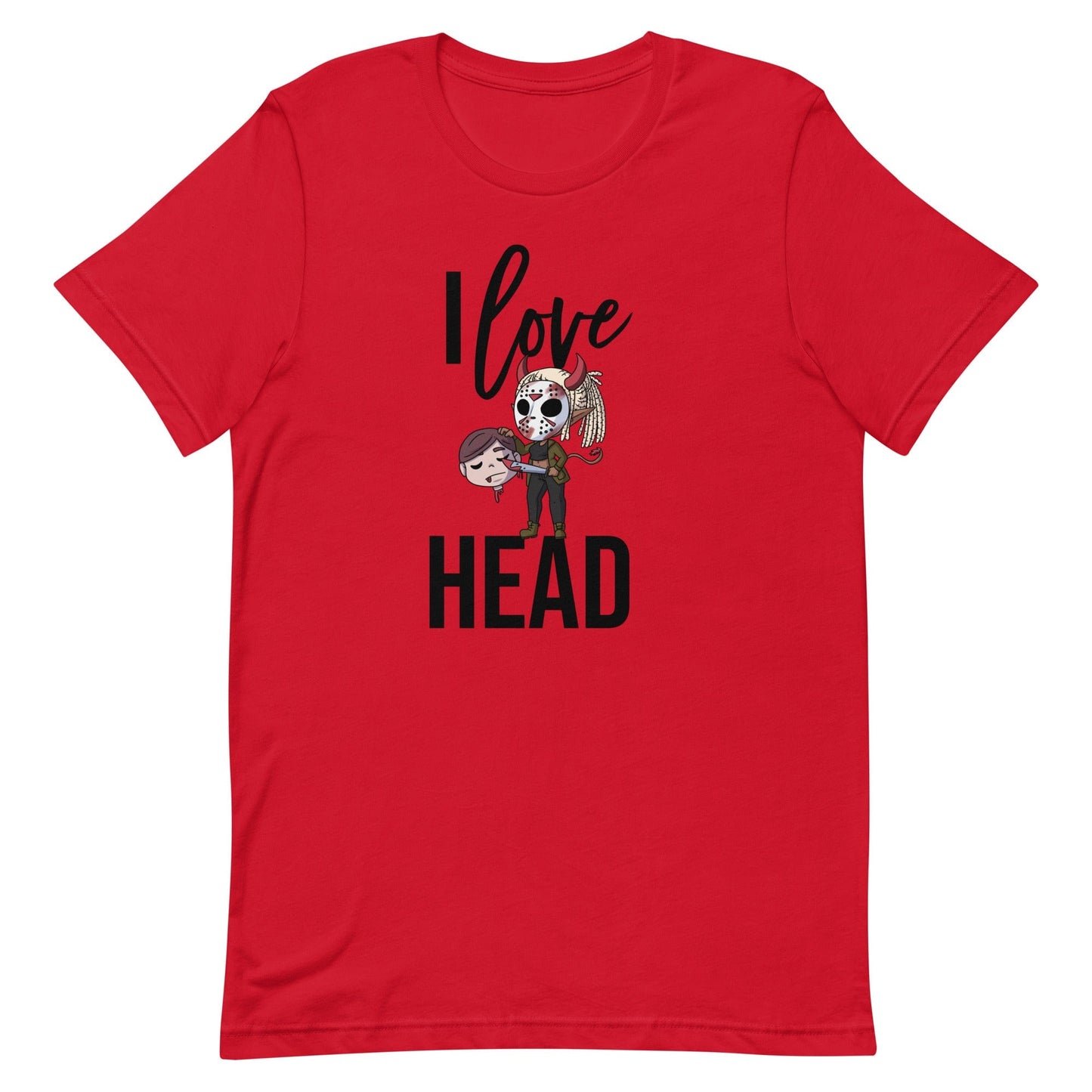 I Love Head Halloween T-Shirt (Unisex) - Black Text
